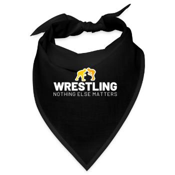 WRESTLING nothing else matters - Bandana - Schwarz - Vorne
