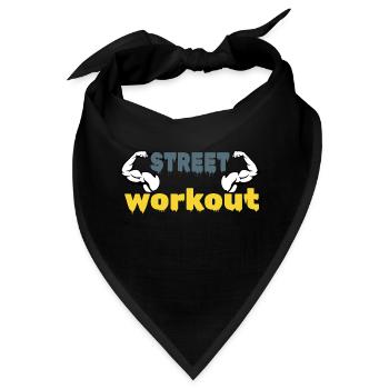 Street-Workout - Bandana - Schwarz - Vorne
