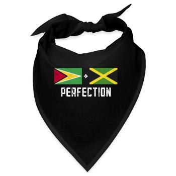 Guyana Flagge Guyanese Guyana - Bandana - Schwarz - Vorne