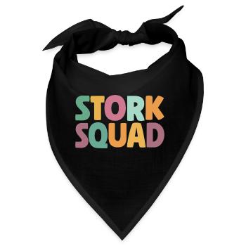 Stork Squad Labor & Delivery Nurse - Bandana - Schwarz - Vorne