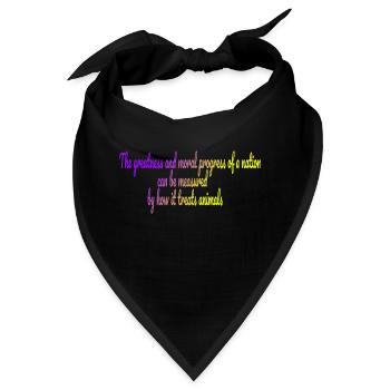 Die Größe einer Nation - Bandana - Schwarz - Vorne