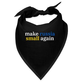 make russia small again - Bandana - Schwarz - Vorne