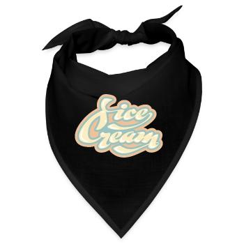 Eis Swirl - Bandana - Schwarz - Vorne
