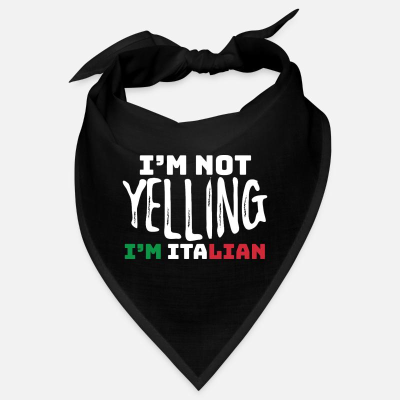 Bold Italian Pride Typography Design Bandana