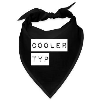 So sieht ein cooler Typ aus - Bandana - Schwarz - Vorne
