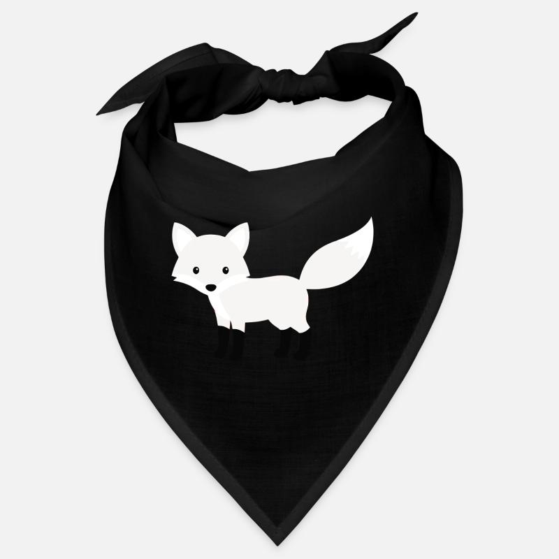 Cute Snow Polar Fox Minimalist Style Bandana