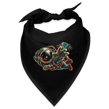KOSMISCHER ROCKER | Greif nach dem Riff - Bandana - Schwarz - Vorne