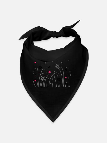 grashalme - Bandana - Schwarz - Vorne