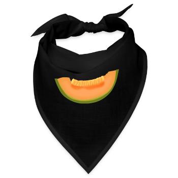 melon melone watermelon wassermelone veggie gemues - Bandana - Schwarz - Vorne