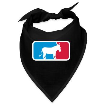 sport logo cool esel pferd pony klein packesel lan - Bandana - Schwarz - Vorne