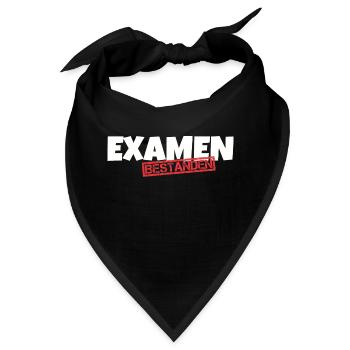 Examen bestanden - Bandana - Schwarz - Vorne
