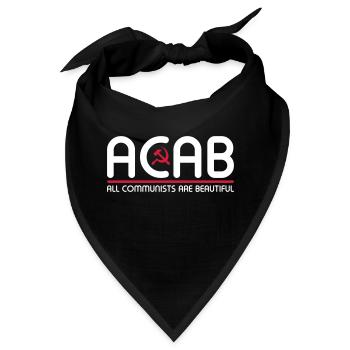 All Communists Are Beautiful – ACAB - Bandana - Schwarz - Vorne