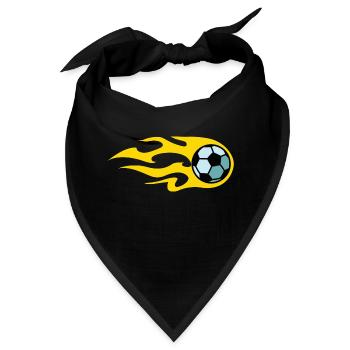 soccer fire - Bandana - Schwarz - Vorne