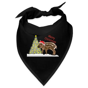 Fröhliche Weihnachten, Freddy Frischling - Bandana - Schwarz - Vorne