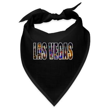 LAS VEGAs - Bandana - Schwarz - Vorne