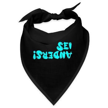 sei anders - Bandana - Schwarz - Vorne