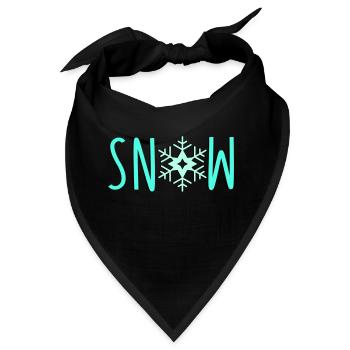 schneeflocke snow - Bandana - Schwarz - Vorne