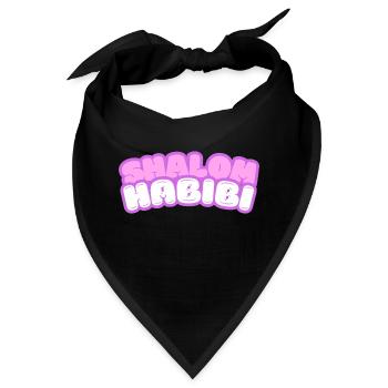Shalom Habibi Jüdisch Moslem - Bandana - Schwarz - Vorne