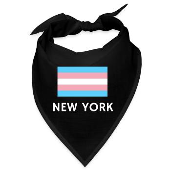 Trans Pride Flagge New York - Bandana - Schwarz - Vorne