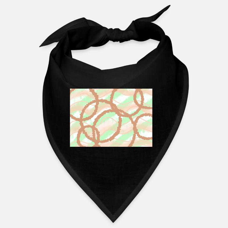 Brown Circles Background Bandana