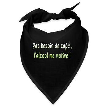 Papa Humor Witz Fermentierte Traube Lustig - Bandana - Schwarz - Vorne