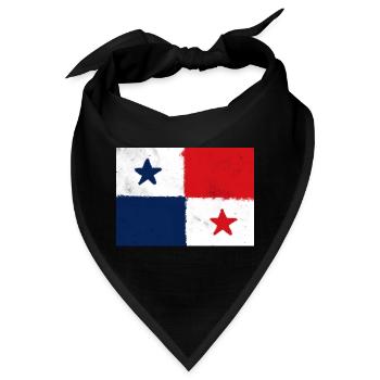 Flagge von Panama - Bandana - Schwarz - Vorne