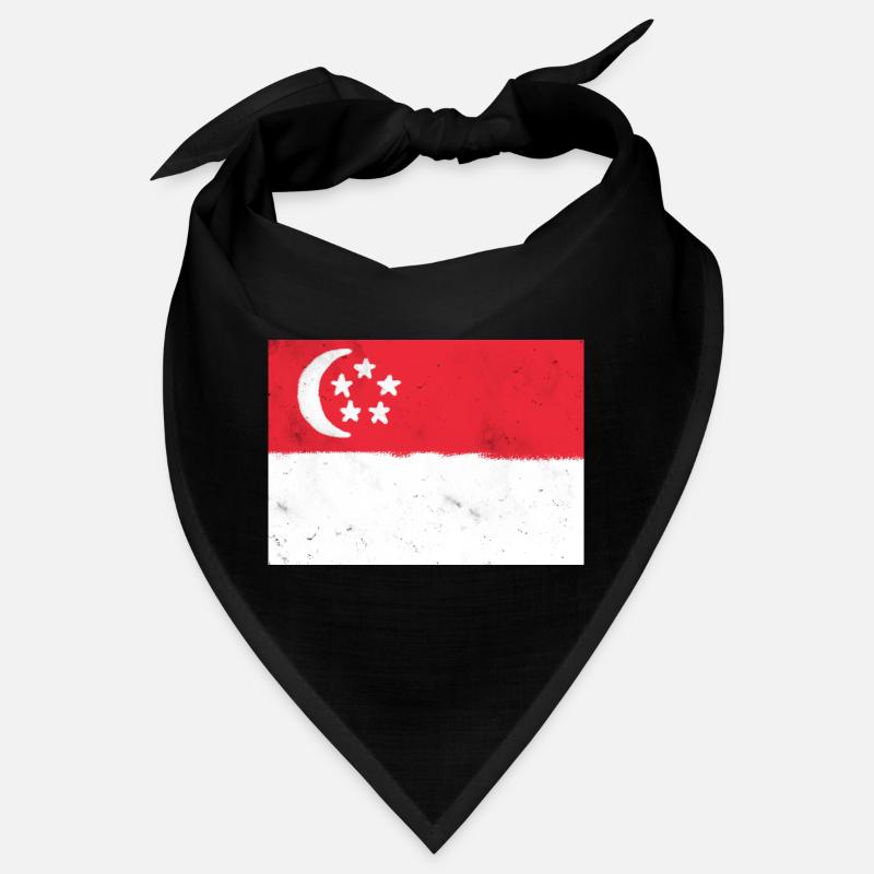 Drapeau de Singapour Bandana