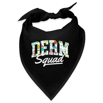Dermatologenteam – Dermatologen-Pflegerin der Dermatologiepraxis - Bandana - Schwarz - Vorne