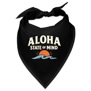 Aloha-Geisteszustand - Bandana - Schwarz - Vorne