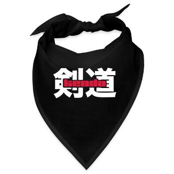 Kendo - Bandana - Schwarz - Vorne
