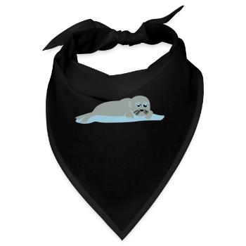 seehund 2 - Bandana - Schwarz - Vorne