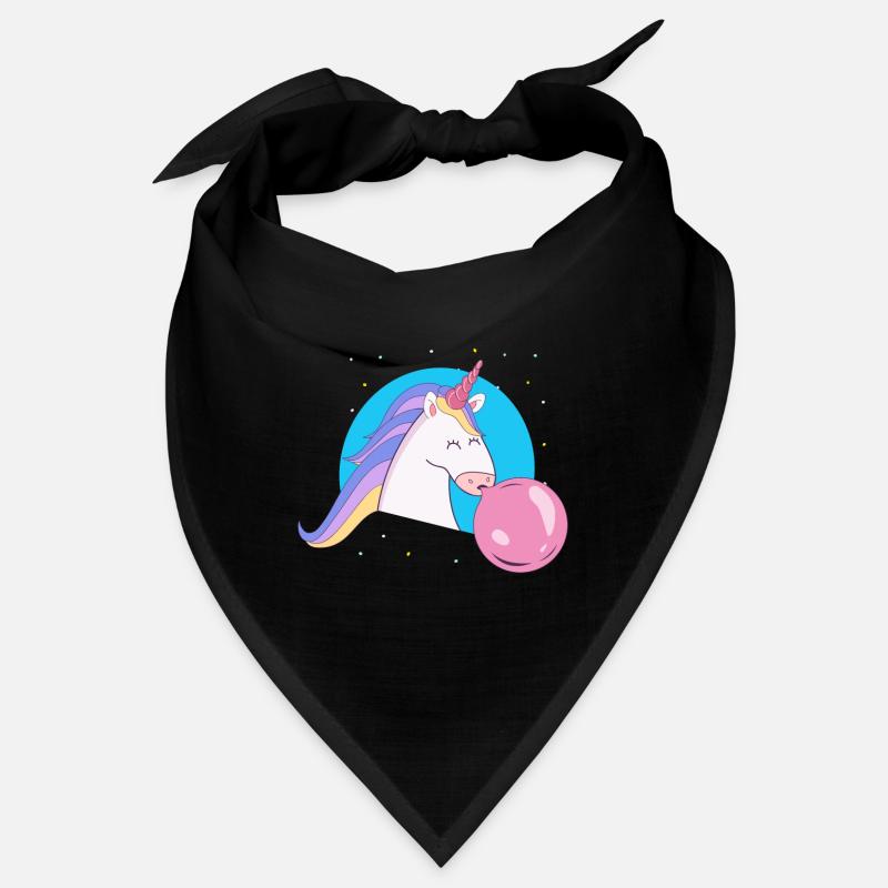 Licorne avec bulle bubble-gum Bandana
