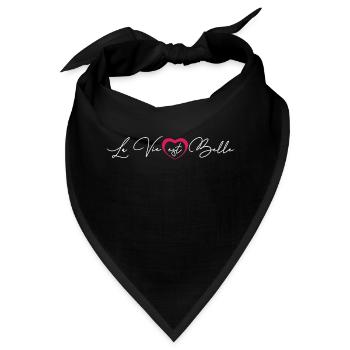 Sammlung Das Leben ist schön - Bandana - Schwarz - Vorne