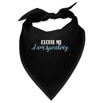 Entschuldigung, ich spreche - Bandana - Schwarz - Vorne
