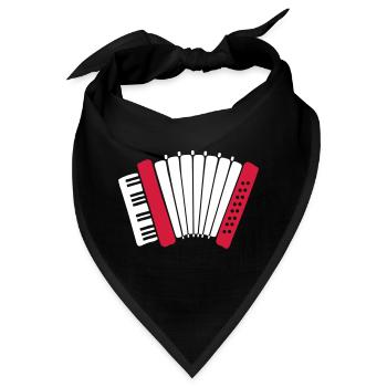 Akkordeon - Bandana - Schwarz - Vorne
