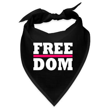 Freedom - Bandana - Schwarz - Vorne