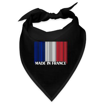 Made in france - Bandana - Schwarz - Vorne