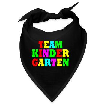 Team kindergarten - Bandana - Schwarz - Vorne