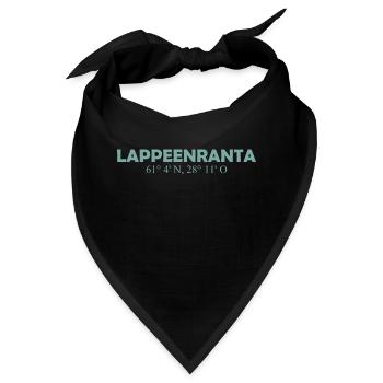 Lappeenranta - Finland - Coordinates - Longitude - Bandana - Schwarz - Vorne