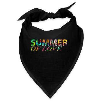 Summer of Love - Bandana - Schwarz - Vorne