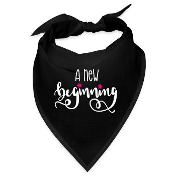 Ein neuer Anfang - Bandana - Schwarz - Vorne