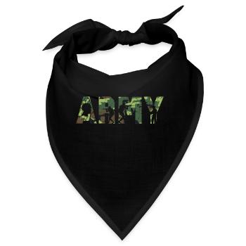 Heer, Militär, Luftwaffe, Marine, Marine, Amerika, USA - Bandana - Schwarz - Vorne