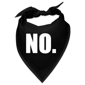 No - Bandana - Schwarz - Vorne