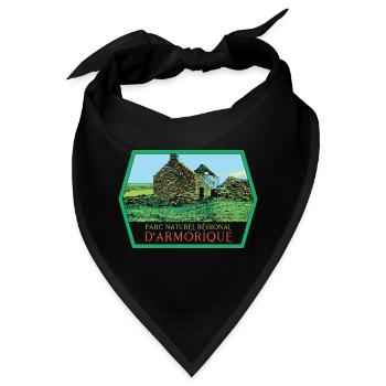 Armorique Nature Authentique Regionaler Naturnaturpark - Bandana - Schwarz - Vorne