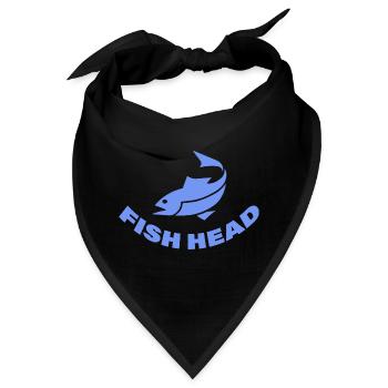 FISH HEAD - Bandana - Schwarz - Vorne