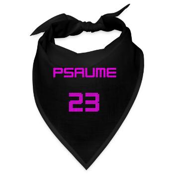 Digitales Design Digitales PSALM 23 - Bandana - Schwarz - Vorne