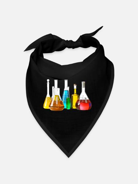 Bunte Laborgläser Kollektion - Bandana - Schwarz - Vorne