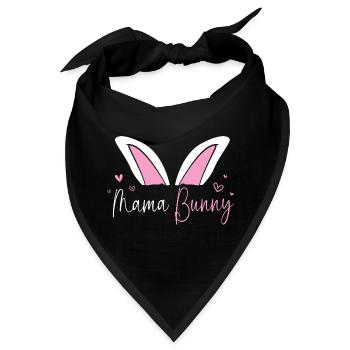 Werdende Mutter Ostern Gender Reveal - Bandana - Schwarz - Vorne