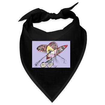 Der High-Fashion-Bürger - Bandana - Schwarz - Vorne