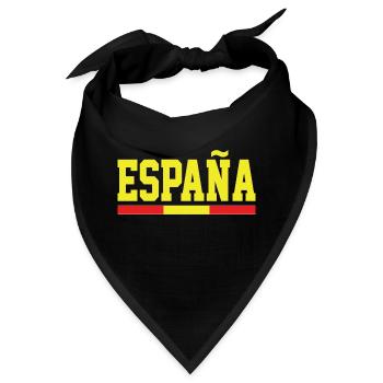 Spanien Flagge Fan Spanien Urlaub Espana - Bandana - Schwarz - Vorne